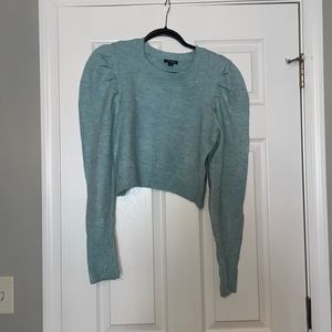 Light blue/teal cropped sweater